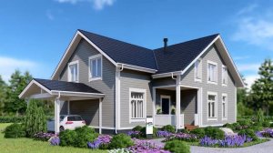 Проект каркасного загородного дома К-230 от Группы МЕТА