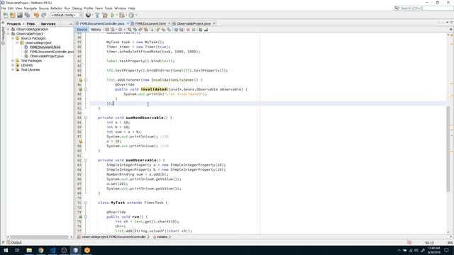 JavaFX ObservableList