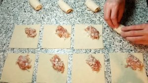 Узбекская блюда Хамир хасип.Голубцы из теста на сковородке.