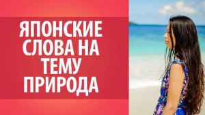 Японские слова на тему природа. Японский язык. Словарь японского языка.