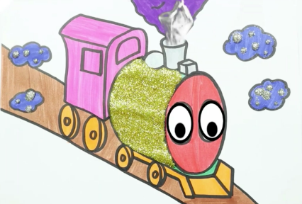 Поезд, Вертолет, Грузовик. Рисуем легко смотреть онлайн