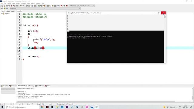 C Do while döngüsü смотреть онлайн
