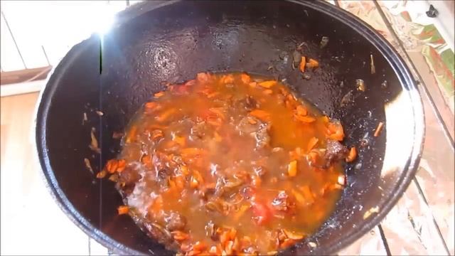 НЕОБЫЧНО!!! ПЛОВ ИЗ МАКАРОН В КАЗАНЕ. ОЧЕНЬ ВКУСНО!!!/Pasta pilaf in a cauldron