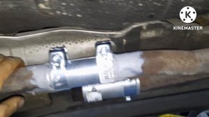 Audi allroad c5. Хомуты глушителя!