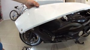 Как снять пластик на yamaha tmax 500 третьего поколения. Разборка tmax 500