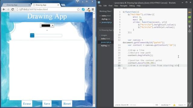 #5  Learn HTML5 Canvas (HTML, CSS, jQuery UI, Canvas, Local Storage)