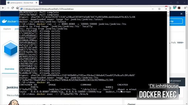 How to execute a command in running Docker container смотреть онлайн