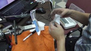 Нож Бирюкова S125V. Заточка на ПРОФИЛЬ К-02