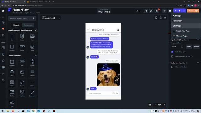 Creating a Chat App with NoCode FlutterFlow смотреть онлайн