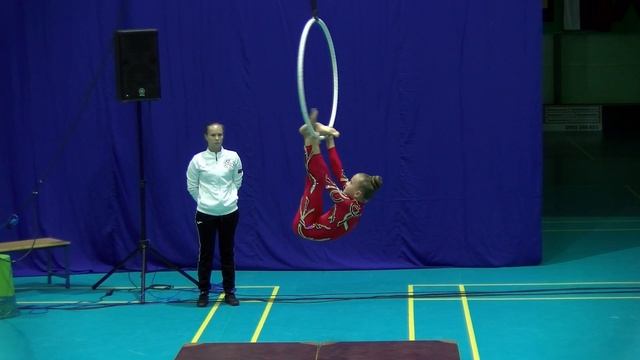 Чемпионат Европы 2018. Воздушная гимнастика, кольцо. Vardosanidze Alisa