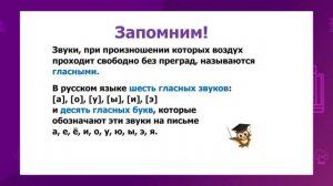 Русский язык. 2 класс. Гласные звуки /07.10.2020/