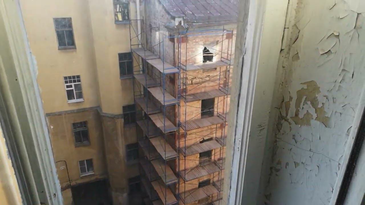 Ремонт антикварного окна, дом трех Бенуа, Каменноостровский, Санкт Петербург
