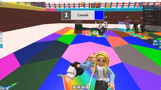 Играю в симулятор цветной блок в Roblox! смотреть онлайн