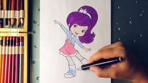 Шарлотта Земляничка Ягодные приключения Раскраски Для Девочек  Сливка Танцует Раскраска для детей