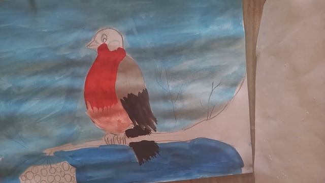 рисование снегиря 2 часть смотреть онлайн