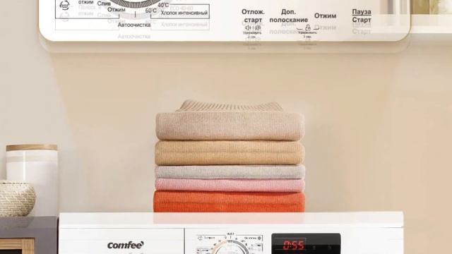 Стиральная машина COMFEE CFE08W610/W-RU ОБЗОР смотреть онлайн