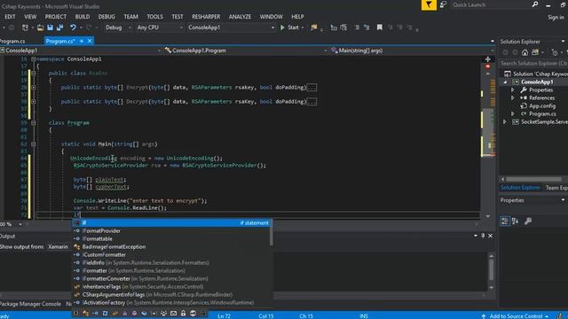 C# Keywords Asymmetric RSA Cryptography (RSAParameter Encryption) смотреть онлайн