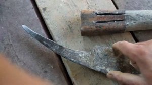 Переделываю ручку на кирку, дубль два "надёжный вариант".