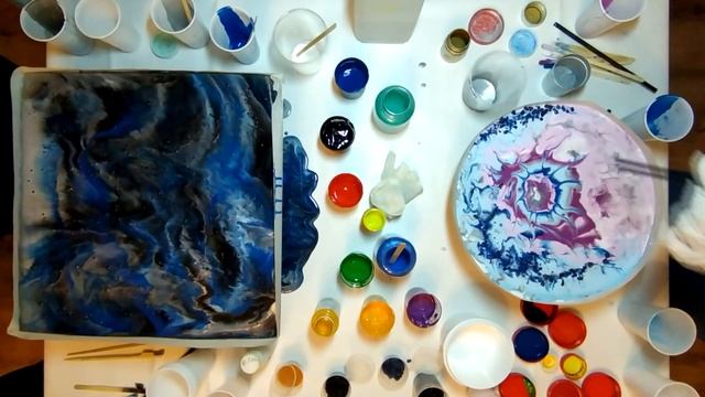 Resin Art. Мастер класс от KANO. Рисование эпоксидной смолой.
