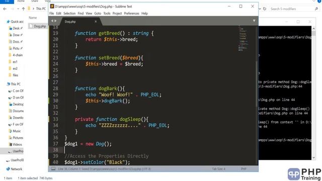 Full stack web developer course | lesson - 21 | (Part-6) | Complete PHP OOP