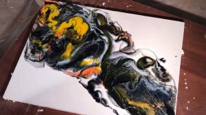 Картина из эпоксидной смолы. Fluid art.