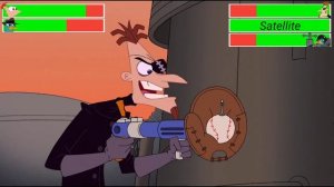 Phineas and Ferb the Movie Across the 2nd Dimension Final Battle with healthbars (10k special)