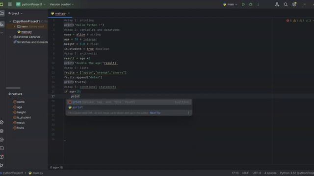 Python Fundamentals in 7 Steps | Python Programming | Python Basics | Python Tutorial | Learn Pytho