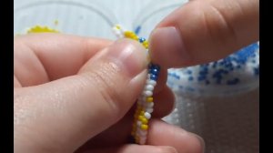 Галстук из бисера.Часть 1 из 20.