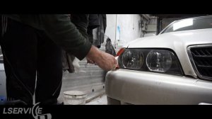 Как отполировать фары САМОМУ. TOYOTA CHASER JZX100