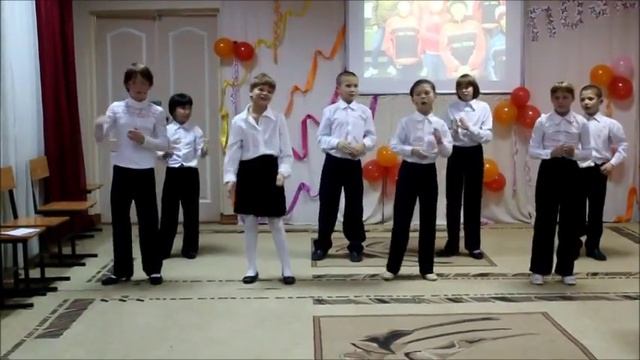 Флешмоб - поздравление воспитанников школы - интерната на 17-й день рождения школы смотреть онлайн