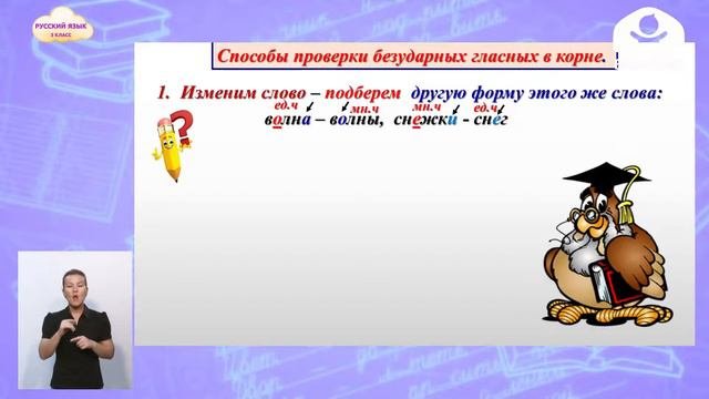 3-класс | Русский язык |   Правописание слов с безударными гласными в корне