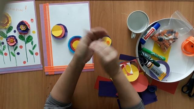 Мастер класс Открытка, объёмные цветы смотреть онлайн