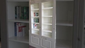 Шкаф в гостиную с нишей под ТВ