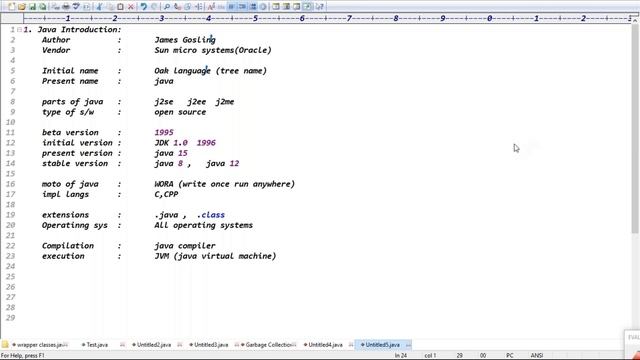 CORE JAVA tutorials || Demo - 2 || by Mr. Ram On 19-03-2021 @5PM IST смотреть онлайн