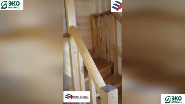 Русская лестница. Монтаж лестницы К-021 М поворот налево. смотреть онлайн