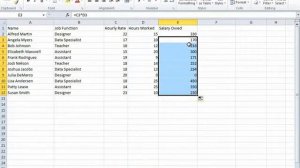 Excel 2010 Tutorial: Basic Formulas