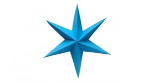 Объемная звезда из бумаги. Поделки оригами