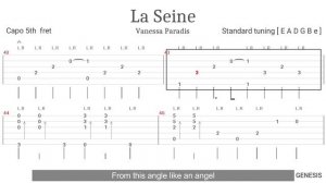 Vanessa Paradis - La Seine (from A Monster in Paris) // guitar tabs + lyrics