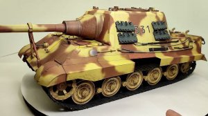 Финал сборки Ягдтигра GPM 079 Бумажная модель в масштабе 1/25  Jagdtiger from paper