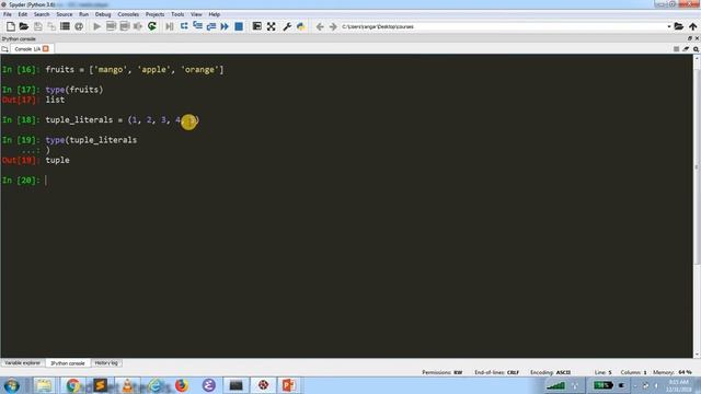 Tamil - Python Collection Literals