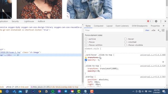 Image Overlay Hover Effects Using Oxygen Builder.