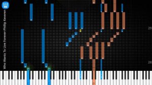 🎹Solo & Chord, Who Wants To Live Forever, Phillip Keveren, Synthesia Piano