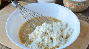 Овсяное печенье с творогом и яблоками