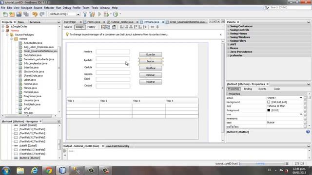 conexión BD SQL con java Netbeans 7.3.1 parte 2 смотреть онлайн