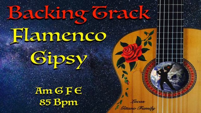 Backing Track - Am G F E - Flamenco Gipsy - 85 Pbm