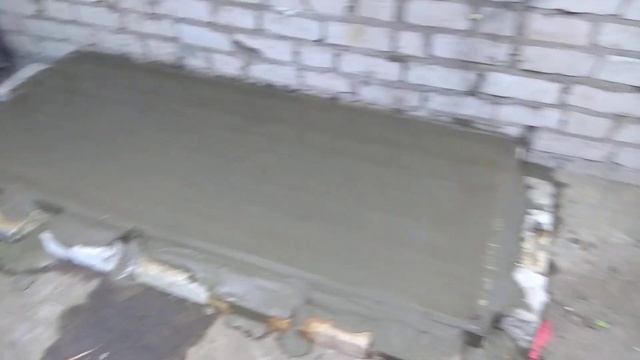 Установка токарного станка 1а616, заливка бетона.