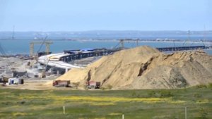 Керченский мост. июнь 2017. съемка от популярных видеоблогеров с квадрокотера