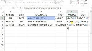 #221  Distribute Text On Different cell Formula in Excel Hindi