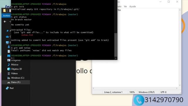 GIT Instalación y principales comandos смотреть онлайн