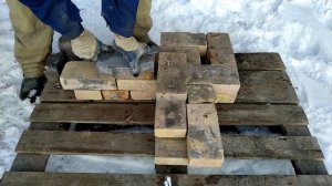 Кладка угловой колонны в полтора кирпича и переход в стену в 1 кирпич